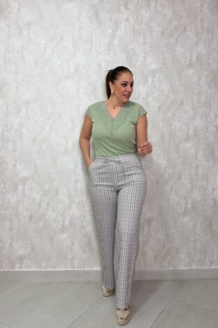 Camiseta lencero verde