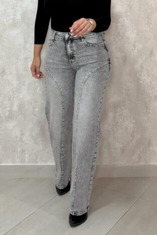 Jeans tachuela gris