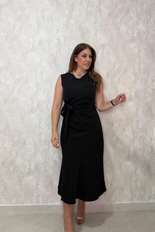 Vestido lazada negro