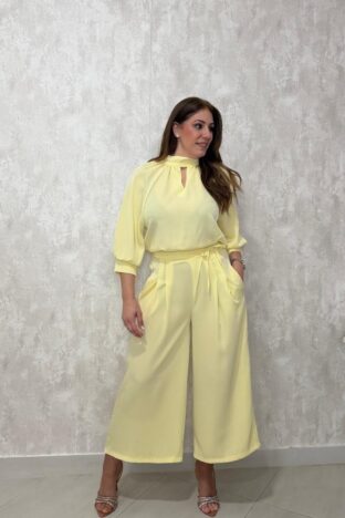 Pantalón pirata amarillo