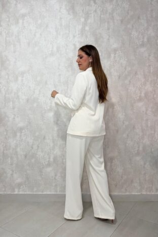 Pantalón beige traje