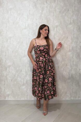 Vestido años 20 marrón