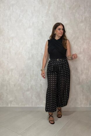 Pantalón lunares balu negro