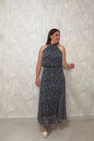 Conjunto falda flores azul