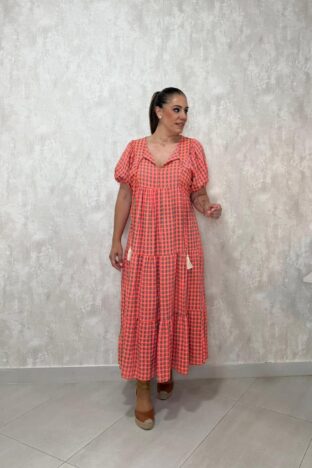 Vestido vichy rosa