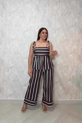 Pantalón rayas negro