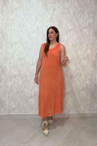 Vestido lavado sin mangas