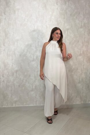 Conjunto asimétrico beige