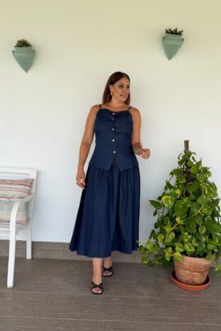 Conjunto falda vaquera
