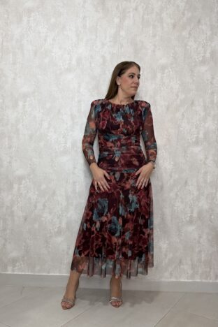 Vestido acuarela tul