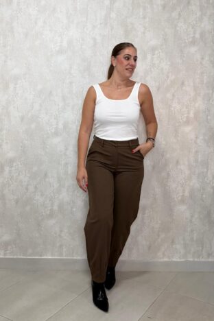 Pantalón barre marrón